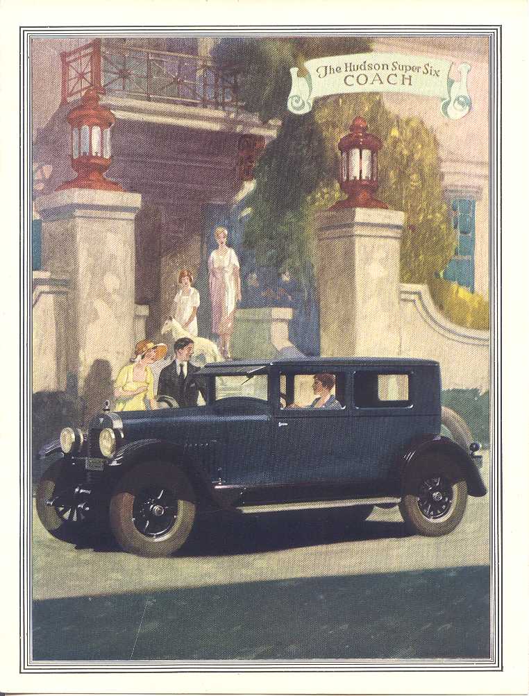 1926 Hudson Super-Six Coach Brochure